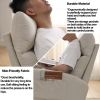 [Video] Welike 27.6"W Modern Accent High Backrest Living Room Lounge Arm Rocking Chair; Two Side Pocket(W83453708)