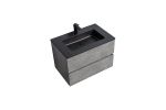 35'' Wall Mounted Single Bathroom Vanity in Ash Gray