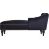 Button Tufted Velvet Chaise Lounge with Nailhead Trim, Solid Wood Legs - Perfect for Living Room or Office - Sleeper Lounge Sofa - 58 inches - Right A