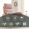 [Video] Welike 27.6"W Modern Accent High Backrest Living Room Lounge Arm Rocking Chair; Two Side Pocket(W83453340)