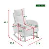 [Video] Welike 27.6"W Modern Accent High Backrest Living Room Lounge Arm Rocking Chair; Two Side Pocket(W83453340)