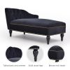 Button Tufted Velvet Chaise Lounge with Nailhead Trim, Solid Wood Legs - Perfect for Living Room or Office - Sleeper Lounge Sofa - 58 inches - Right A