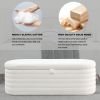 [Video] Welike Length 45.5 inchesStorage Ottoman Bench Upholstered Fabric Storage Bench End of Bed Stool with Safety Hinge for Bedroom, Living Room, E