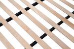 Twin over Full Metal Bunk Bed with Trundle (Wood Slat and Textilene Guardrail)