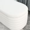 [Video] Welike Length 45.5 inchesStorage Ottoman Bench Upholstered Fabric Storage Bench End of Bed Stool with Safety Hinge for Bedroom, Living Room, E