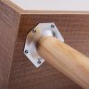 23" High Glossy End Table with Drawer, Nightstand Bedside Furniture, Light Brown