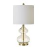[Only support Drop Shipping Buyer] Ellipse Curved Glass Table Lamp; Set of 2